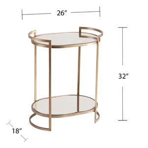 Premium Handmade Metal Multi Tier Storage Trolley with Strong Metal Frame Premium Powder Coating Lockable WheelsModern Handmade - Product Image 1