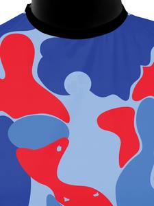 Capa de Corte Profesional Los Ángeles, Color Personalizado, Delantal de Peluquería, Capa de Barbero, Capa PRO Azul Claro Camuflaje Los Ángeles - Product Image 2