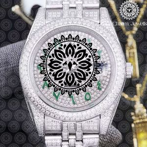 Reloj de Cuarzo Analógico Charm Jewells para Mujer, con Bisel de Diamantes, Acero Inoxidable, Caja Redonda de 38 mm, Estilo de Lujo, Cierre Plegable - Product Image 4