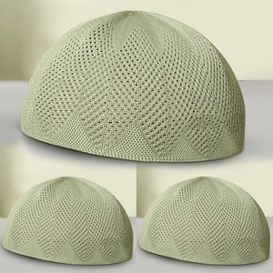 Chapeau Kufi tricoté Super Nida fabriqué au Pakistan, chapeau de prière musulman modeste de haute qualité, chapeau islamique pour hommes, plusieurs couleurs disponibles, vente en gros - Product Image 5