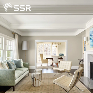 Moldura de Techo de Madera de Pino SSR, MDF, PVC, Moldura de Cornisa para Decoración del Hogar y Uso en la Construcción - Product Image 3