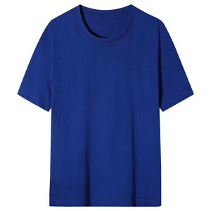 Camisetas Blancas al por Mayor para Hombre, de Manga Corta, 180g, 26 Hilos, de Algodón, Color Sólido, con Diseño en el Cuello, Bordado con Logotipo Personalizado OEM - Product Image 3