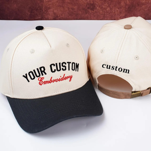 Gorras de Béisbol Bordadas Personalizadas al por Mayor con Texto de 2 Tonos para Hombres y Mujeres, Gorras de Estilo Deportivo de Algodón de Alta Calidad Multicolores - Product Image 2