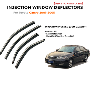 4 deflectores de ventana para Toyota Camry 2001-2005, visera de lluvia inyectada, protector de ventana para coche - Product Image 2