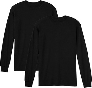 T-shirt en coton biologique pour homme, tissu éco-responsable, col rond, manches longues, doux, respirant, décontracté, streetwear - Product Image 5