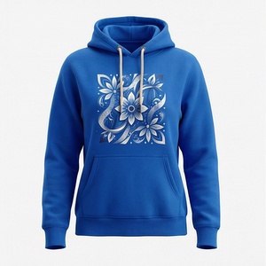 Sweat-shirts à capuche personnalisés pour l'hiver, style streetwear, avec impression 3D en relief, poche kangourou, logo frontal, couleurs premium, vente en gros - Product Image 1