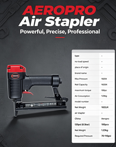 Engrapadora Neumática Aeropro 1022JX, Capacidad para 100 Grapas, Presión Máxima de 120 psi, 1.23 kg, Grado Profesional, Hecho en China - Product Image 1