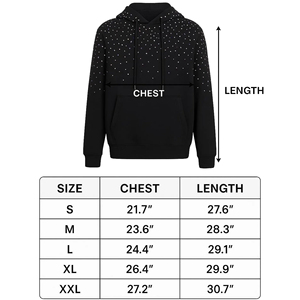 Design Your Own Logo Men Rhinestone Hoodies Casual Wear Latest Design Men Rhinestone Hoodies Cheap Price Wholesale Rate - Product Image 6