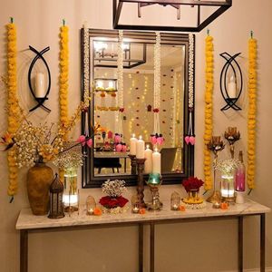 Nouvelles fleurs artificielles faites à la main, écologiques, pour décoration de mariage, guirlande suspendue, boutons de lotus Mogra pour usage intérieur/extérieur - Product Image 2