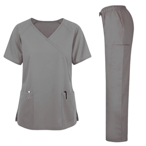 Custom Logo Women's High Quality Medical Nurse <b>Uniforms</b> <b>Scrubs</b> Sets Knitted Fabric Breathable Stretch Hospital Use - Product Image 2