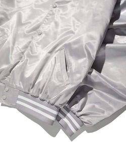 100% Wholesale Satin Varsity <b>Jacket</b> Top Trending Plain Blank Breathable and Finished Processing Low Price - Product Image 4