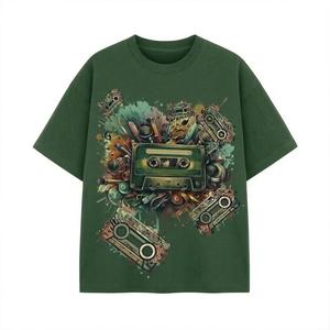 T-shirt en coton personnalisé avec logo, T-shirt oversize streetwear pour homme, T-shirt uni, T-shirt décontracté respirant pour l'été, vente en gros OEM - Product Image 5