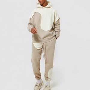 Men Multicolor Tracksuit Mens Hoodie Wholesale Custom Designers Casual <b>Colour</b> <b>Block</b> Tracksuit - Product Image 1