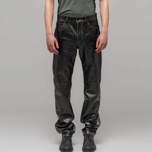 Pantalon en cuir de haute qualité professionnel, prix de gros, matériau en cuir de qualité, pantalon en cuir pour homme à bon prix - Product Image 2