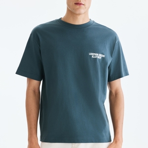 T-shirts pour hommes à col rond, 100% coton pur, imprimés graphiques, couleur unie, grande taille, anti-plis, manches courtes, très demandés - Product Image 3