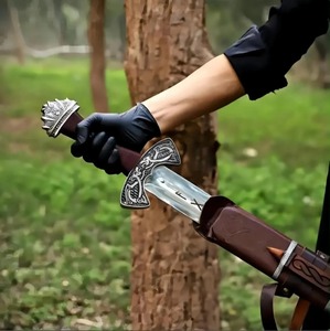 Réplica de Espada Vikinga Suontaka Hecha a Mano - Espada de Acero Inoxidable de Espiga Completa con Funda - Regalo de Aniversario para Esposo, Hombres - Product Image 3