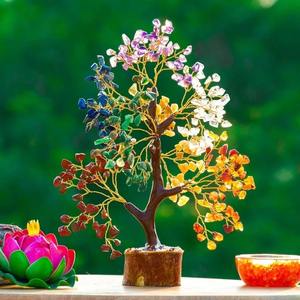 Árbol Bonsái de Ágata Aameena, Cristal de Chakra Hecho a Mano, Árbol del Dinero Feng Shui, Decoración de Cristal Curativo Reiki de Gujarat - Product Image 5