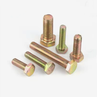 Set Mur Baut Hexagonal Kelas 4.8 Sekrup Heksagonal Eksternal Kekuatan Tinggi M16