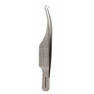 Stainless Steel Manual Microsurgical Instrument 7.5 cm Length CE Barraquer Colibri Micro-Suture Forceps 1x2 Teeth 0.12 mm Tip - Product Image 3