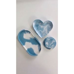 Elegant Resin <b>Decorative</b> Trays in Oval and Round Shapes for Gifting - Product Image 2
