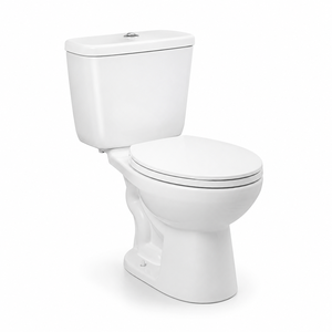 Inodoro Inteligente de Dos Piezas de Lujo con Tanque Oculto, Descarga Automática, Cerámica, WC para Baño - Product Image 1