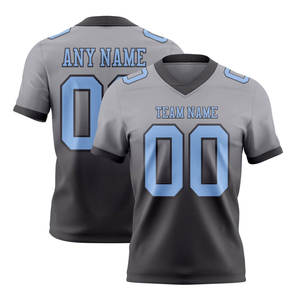 เสื้อฟุตบอลอเมริกันดีไซน์ใหม่ที่ดีที่สุดสำหรับผู้ชายและไซส์พลัส ผลิตจากโพลีเอสเตอร์ 100% แห้งเร็ว ระบายอากาศได้ดี - Product Image 3