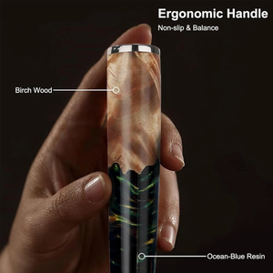 LEGACY BLADES Premium Damascus Steel Kitchen Chef <b>Knife</b> <b>Set</b> Wood Resin Handle Professional Wholesale Cutlery Supplier - Product Image 3