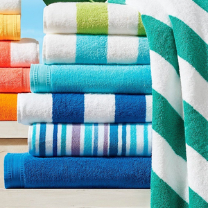 Toallas de Piscina Extra Grandes y Altamente Absorbentes con Rayas, Toalla de Playa 100% Algodón para Adultos - Product Image 2