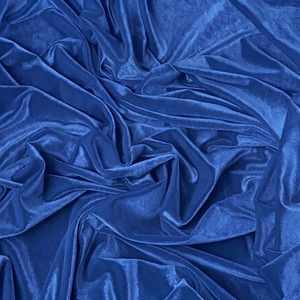 Indian Exporter Royal Blue Velvet 9000 Fabric Smooth Rich Texture for Dresses Suits <b>Jackets</b> Fashion Apparel Material For Sale - Product Image 3