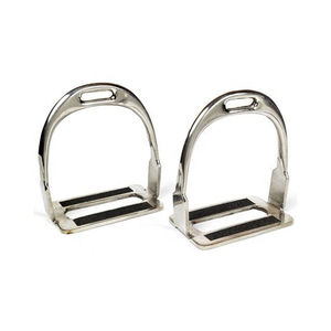 Étriers de cheval de haute qualité, antidérapants, en acier inoxydable et aluminium, style anglais, fabriqués au Pakistan, légers, 12 cm, pour l'équitation - Product Image 4