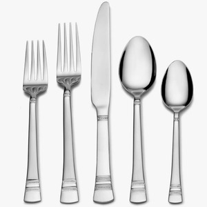 Ensemble de couverts en acier inoxydable de haute qualité, design traditionnel, durable, compatible lave-vaisselle, plaqué, pour un usage quotidien au meilleur prix - Product Image 1
