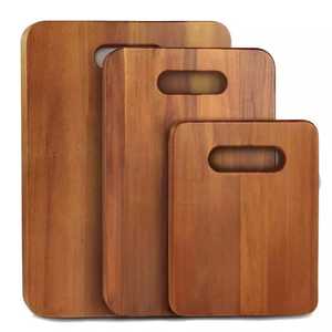 Planche à découper en bambou pour cuisine commerciale, qualité professionnelle pour chefs, restaurants et hôtels, rectangulaire, épaisseur 2,0 cm, multifonctionnelle - Product Image 1