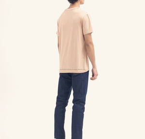 เสื้อนอกลำลองสำหรับผู้ชายเสื้อยืดพิมพ์ลายนูนออกแบบได้ตามต้องการสีพื้น - Product Image 4