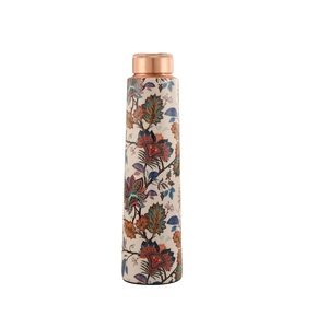 Handmade Hammered <b>Copper</b> <b>Water</b> <b>Bottle</b> Handcrafted Beaten Dots Design Reusable Drinking <b>Bottle</b> for Home Office Travel Gym Daily - Product Image 1