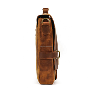 Porte-documents en cuir de vachette de qualité supérieure pour les voyages d'affaires, sac pour ordinateur portable au design personnalisé, fabricant OEM ODM en gros - Product Image 4