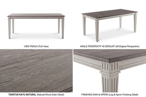 Table à manger en bois massif Contesa, écologique, durable, design moderne et minimaliste, finition naturelle, pour la maison et les restaurants - Product Image 6