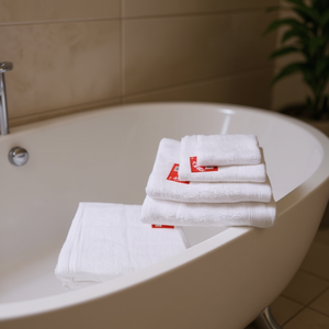 Ensemble de serviettes de bain SABANA blanches, taille 100x150 - Product Image 2