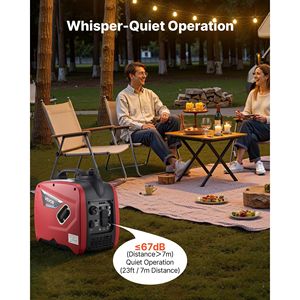 Generatore Inverter Portatile Silenzioso da 2900W di Potenza di Picco per Uso Domestico, Alimentato a Gas, Compatto ed Efficiente - Product Image 4