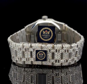 Montre de luxe Hip Hop en moissanite de haute qualité, mouvement mécanique en acier inoxydable, étanche 10 bars, GPS - Product Image 2
