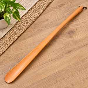 Cuchara para Zapatos de Madera Natural con Mango Largo, Hecha a Mano, con Lazo para Colgar, Pulida y Suave, Ayudante para Calzarse Zapatos en el Hogar o la Entrada - Product Image 6