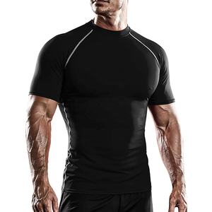 2026 Compression Men's T-Shirts <b>Tight</b> Fit Performance Tee Athletic Stretch Fabric Moisture Wicking Gym Workout Running Sports - Product Image 4