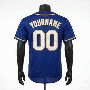 เสื้อเบสบอลดีไซน์ใหม่ ผลิตในปากีสถาน ราคาประหยัด สำหรับเบสบอลและซอฟต์บอล  แบบซับลิเมชั่น พร้อมโลโก้ทีม - Product Image 3