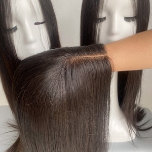 Perruque Lace Front Wig HD Remy naturelle, couleur noire, facile à ajouter longueur, volume et épaisseur à vos cheveux - Product Image 2