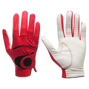 Gants de golf en cuir de cabretta de mouton pour gaucher, accessoires de golf personnalisés en gros, les plus vendus - Product Image 1