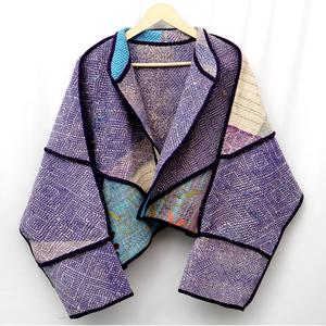<b>ART</b>&<b>ART</b> Traditional Handmade Premium Cotton Kantha Jacket Breathable Eco-Friendly Quilted Vintage Autumn Party Wear Women's High - Product Image 2