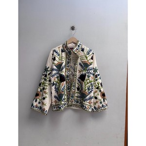 Veste en coton Suzani faite à la main, veste courte d'été, veste bohème chic, veste brodée ouzbèke, veste pour femme - Product Image 2