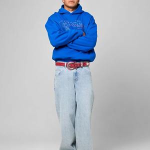 Nouvel Arrivage – Sweat à Capuche Zippé pour Homme en Polaire avec Strass, Coupe Classique, 330g, Tissé, Chaud, Respirant, Coupe-Vent, Couleur Unie, 100% Hiver - Product Image 4