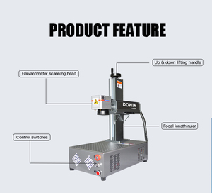 เครื่องทำเครื่องหมายไฟเบอร์เลเซอร์ Mopa ออโต้โฟกัส Raycus JPT 100W/60W/30W - Product Image 4