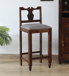 PU Leather Contemporary <b>Adjustable</b> Bar <b>Stool</b> Metal Base Scratch Resistant Teak Finish Counter <b>Height</b> Kitchen Bar Furniture for - Product Image 4