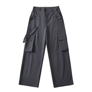 Pantalon décontracté léger pour homme, taille mi-haute, style streetwear estival, respirant, écologique, 100 % coton et poches latérales - Product Image 2